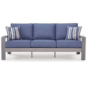 Dillon Beach Blue Performance Fabric Outdoor Living Room Set