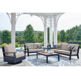 Mabry Shores Driftwood Performance Fabric Outdoor Living Room Set