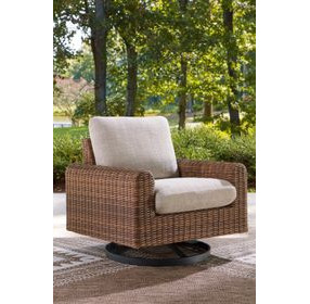 Angel Island Gray Performance Fabric Outdoor Rocker Lounge Chair with Cushion