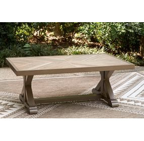 Carmel Bay Beige Outdoor Coffee Table