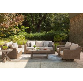Carmel Bay Beige Outdoor Living Room Set