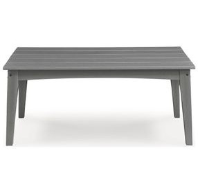 Lone View Bay Gray Rectangular Outdoor Occasional Table Set
