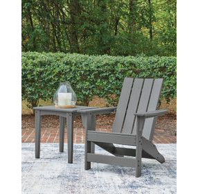 Lone View Bay Gray Outdoor Adirondack Chair
