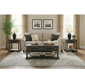 Hyde Charcoal Rectangular Coffee Table
