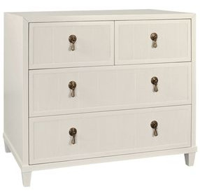 Pascal Antique White 4 Drawer Chest