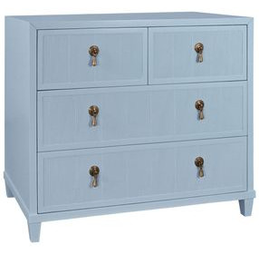 Pascal Light Blue 4 Drawer Chest