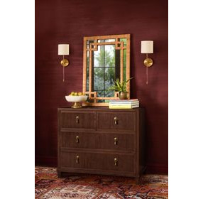Pascal Provincial Brown Oak 4 Drawer Chest