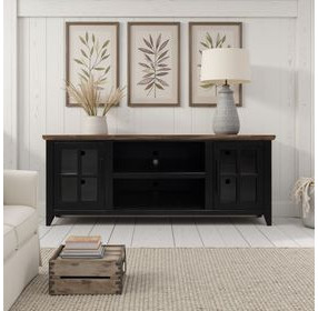 Providence Black and Bourbon 66" TV Stand