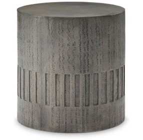 Miramar Dark Charcoal Outdoor Drum End Table