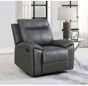 Gaston Gray Manual Glider Recliner