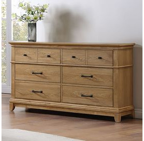 Sunstone Honey Brown 6 Drawer Dresser