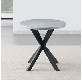 Keyla Gray Round End Table