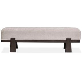 Tauren Gray Upholstered Bench