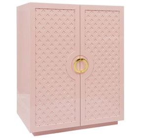 Poppy Pink 2 Door Accent Cabinet