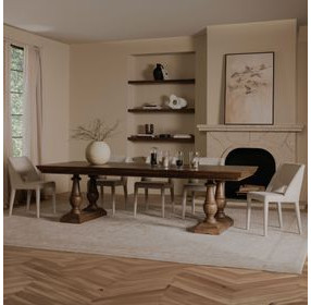 Everson Brown Rectangular Dining Room Set