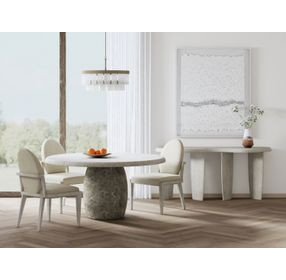 Ashlar Beige Round Dining Room Set