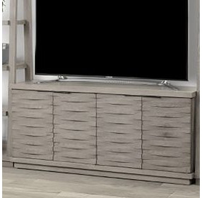 Pure Modern Soft Moonstone Angled Door 63" TV Console