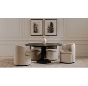 Ethan Black Round Dining Room Set