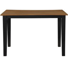 Joplin Black and Brown Extendable Square Counter Height Dining Room Set