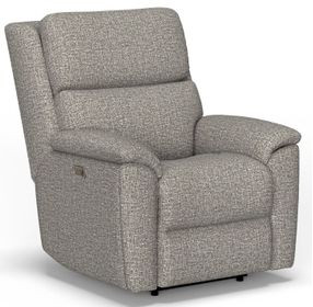 Porter Gray Power Recliner with Power Lumbar and USB Charging