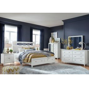 Springhouse Whisper White 5 Drawer Door Chest