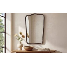 Keyes Blackened Bronze Free Form Wall Mirror