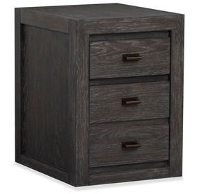 Foxrun Hollow Ravenwood Black 2 Drawer File Cabinet with Casters