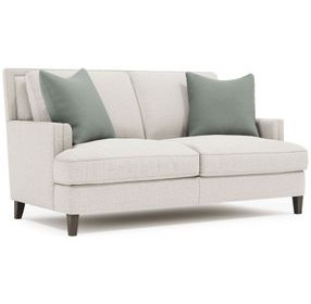 Addison Beige 66" Loveseat with Pillow