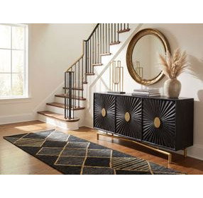 Melange Black 69" TV Stand