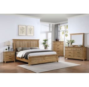 Sunstone Honey Brown Panel Bedroom Set