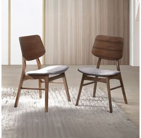 Oscar Dark Gray Upholstered Dining Chair Set of 2