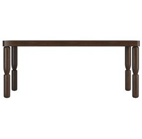 Verge Handcrafted Walnut Extendable Rectangular Dining Room Set