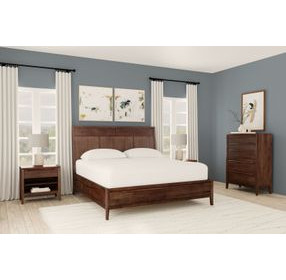 Ralston Dark Amber King Storage Panel Bed