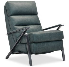 Elixir Blue Power Recliner with USB Charging