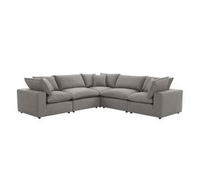 Cali Slate Performance Fabric Modular L-Sectional