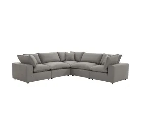 Cali Slate Performance Fabric Modular L-Sectional
