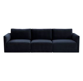 Willow Navy Velvet Modular Sofa