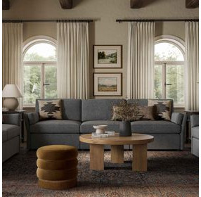 Catarina Gray Performance Fabric 106" Sofa
