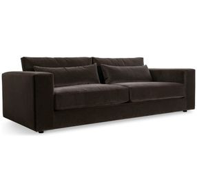 Felix Green 99" Sofa with Pillow