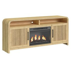 Woodridge Natural Fireplace Cabinet