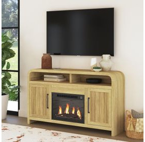 Woodridge Natural Fireplace Cabinet