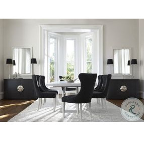 Silhouette Eggshell Rectangular Extendable Dining Table