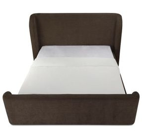 Sophia Brown Upholstered Storage Platform Bedroom Set