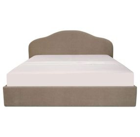 Maggie Taupe Upholstered Storage Platform Bedroom Set