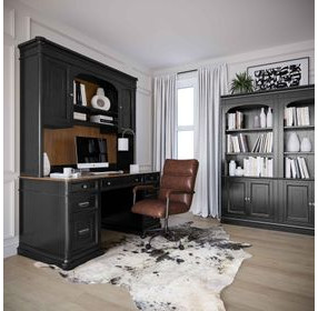 Roanoke Black Bookcase