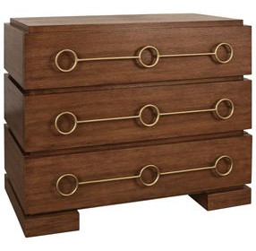 Roderick Provincial Brown Oak 3 Drawer Chest
