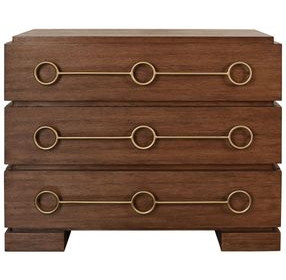 Roderick Provincial Brown Oak 3 Drawer Chest