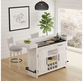 Westwood Gray Upholstered Swivel Bar Stool Set of 2