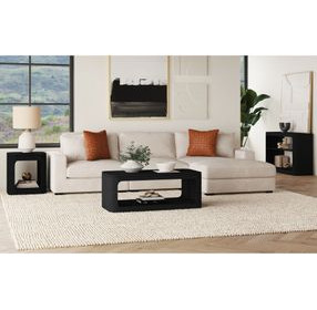 Camelot Black Rectangular Sofa Table