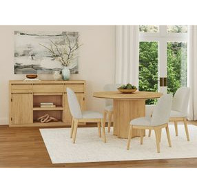 Camelot Natural Round Dining Room Set